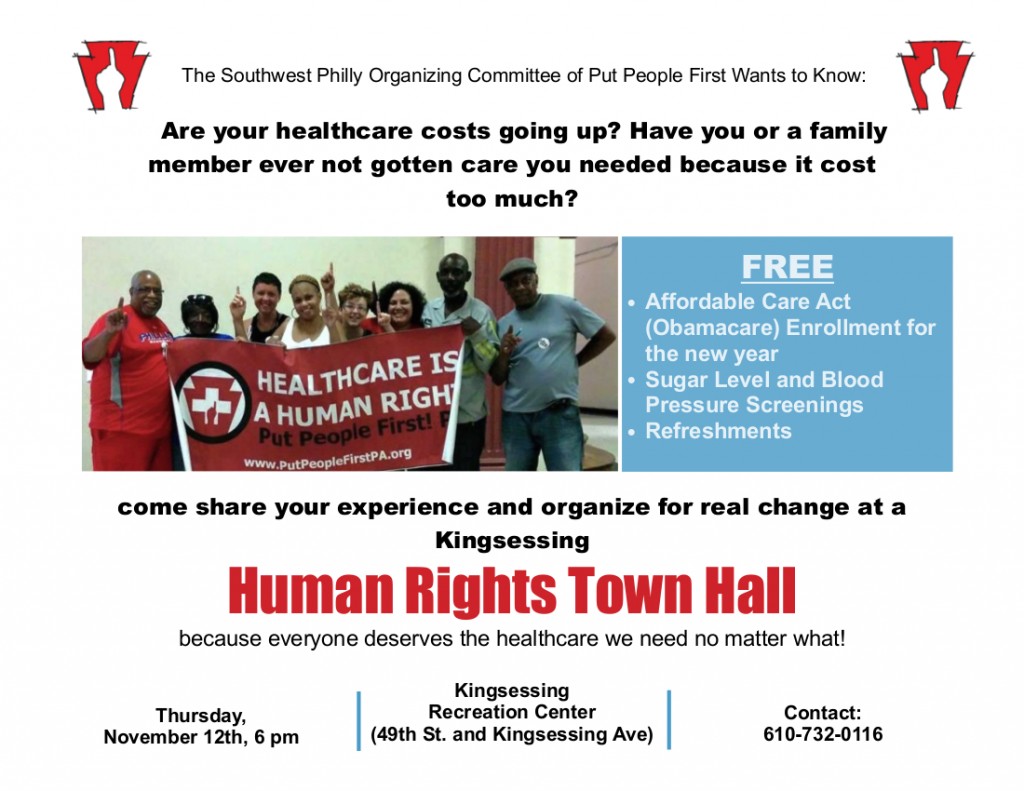 Kingsessing Human Rights Town Hall New